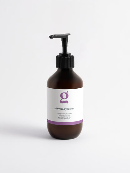 Silk Skin Body Lotion, Floral Leather