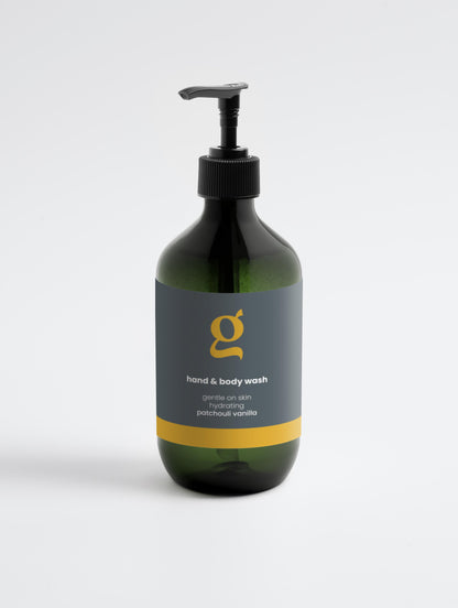 Hand & Body Wash, Patchouli & Vanilla